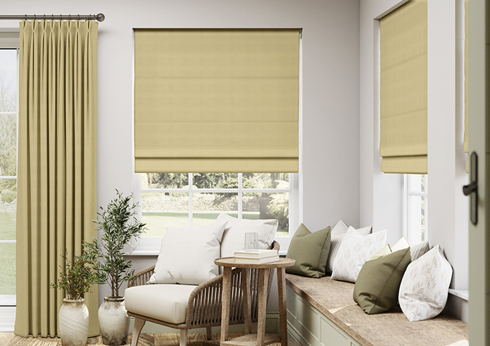 Shima Faux Silk, Linen - Twist&Fit Roman Blind - Image 3